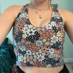 AERIE BLUE FLORAL ACTIVE TANK TOP💙🌀